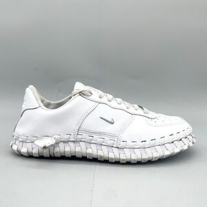 Nike Jacquemus Womens 6 J Force 1 Low LX SP Triple White Leather Lace‎ Up Casual